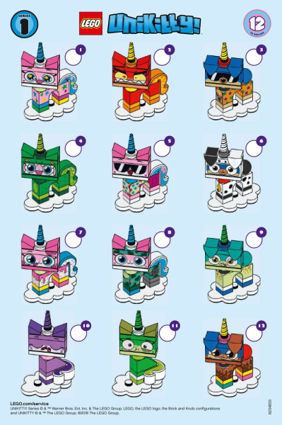 US Seller Lego Unikitty Minifigure 41775 COMPLETE SET of 12 NEW in Bag Verified