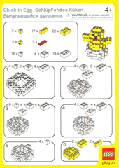 Instructions 4212847 1 LEGO Stores Easter Chick in Egg for 2004 unsorted BrickLink