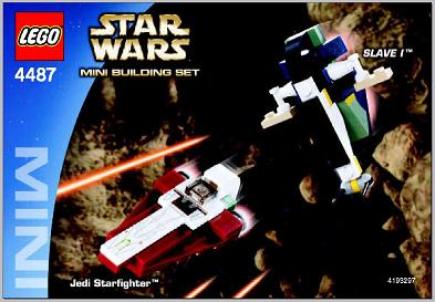 LEGO Star Wars Mini Set 4487 Slave I & Jedi Starfighter 7 Years New Sealed 