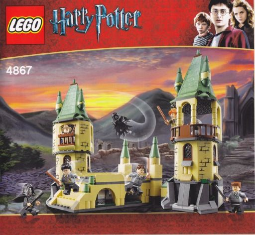 LEGO HARRY POTTER,COMPLETE TOWER #1 ONLY SET 4867 NO INSTRUCTIONS MINIFIGURES 