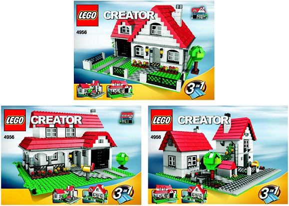 LEGO Creator 3-in-1 House 4956 In 2007 Sealed New 673419091640