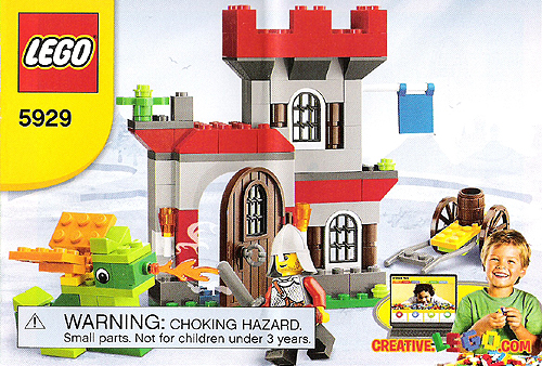 Instructions 5929-1 : Knight and Castle Building Set [(unsorted)]  [BrickLink]