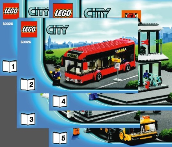 NEW* LEGO CITY Town Square 60026 Bus Building Crane Street Sweeper