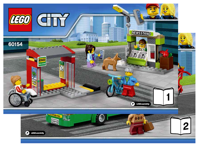 lego city bus instructions 60154