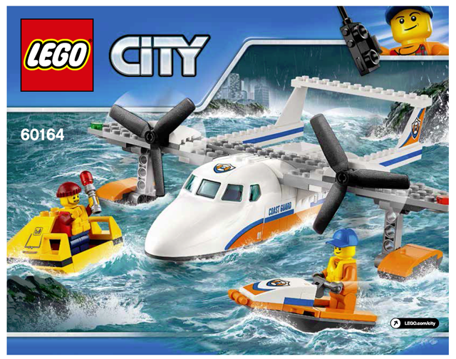 2013 Ersatz Aufkleber/Sticker Set fur LEGO Set 60015 Coast Guard Plane 