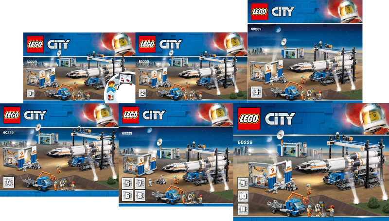 lego city 60229 rocket assembly & transport
