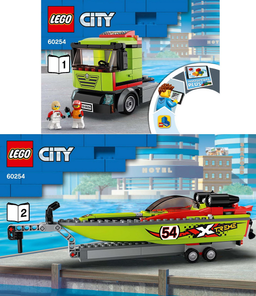 LEGO 60254 Le transport du bateau de course - LEGO City - BricksDirect  Condition Nouveau.
