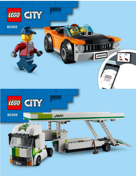 Sealed Free Post 60305 Lego Voiture Transporteur Entièrement neuf dans sa boîte 