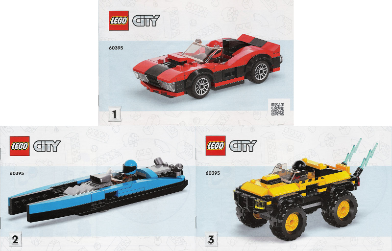 LEGO City Great Vehicles Ensemble de course combiné 60395 Ensemble