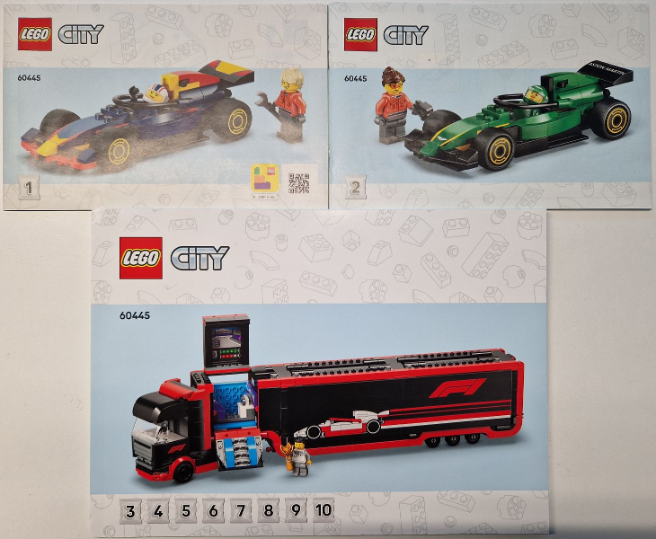 たたと F1 Truck with RB20 & AMR24 F1 Cars : Set 60445-1 | BrickLink