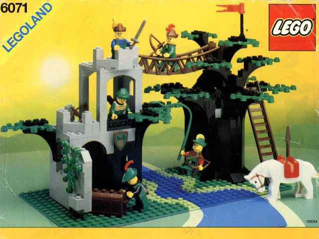 Custom AufkleberSticker passend für LEGO®6071 Castle Minifigure Shield Forestman 