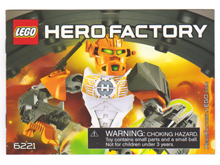 Lego 6221 Hero Factory Heroes Nex complet de 2012 C49 