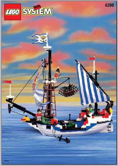 Lego 1x pi014 Imperial Soldat Pirat 6204 6280 6291 Gebraucht B9 / 16-2 