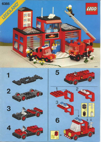 lego fire station 80s