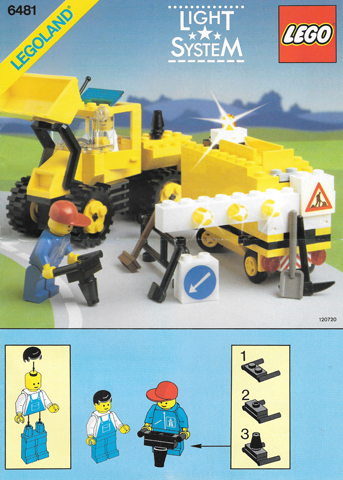 LEGO® 2Stk System Wagenheber blau 4627 