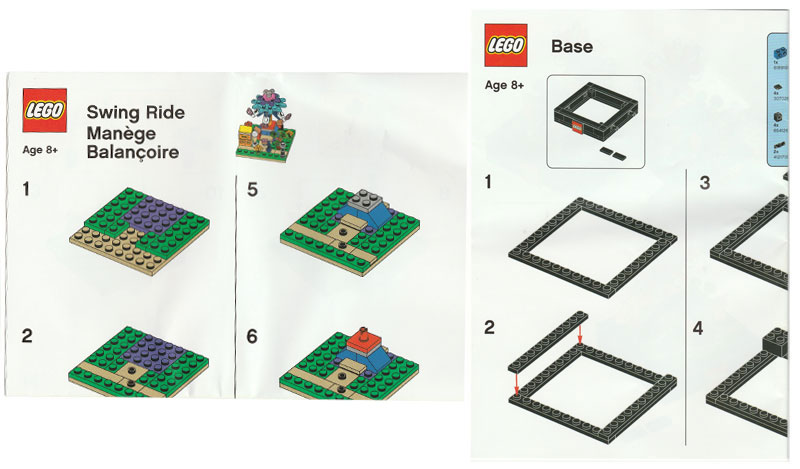 Bricktober Fairground Set 3/4 - Swing Ride (2021 Toys "R" Us Exclusive) {Canadian Release}
