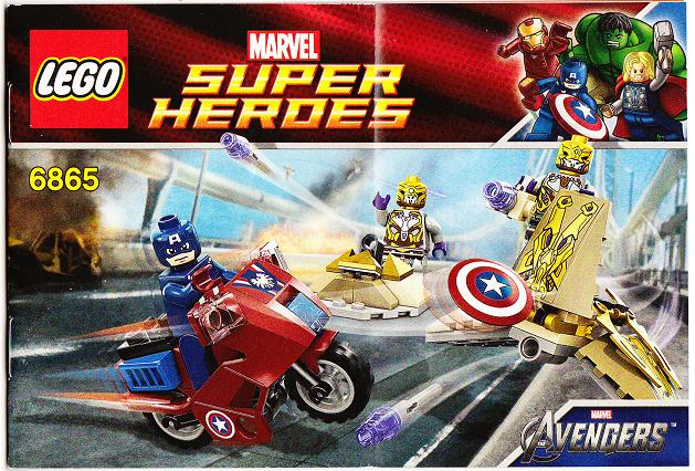 New lego captain America from set 6865 avengers sh014 