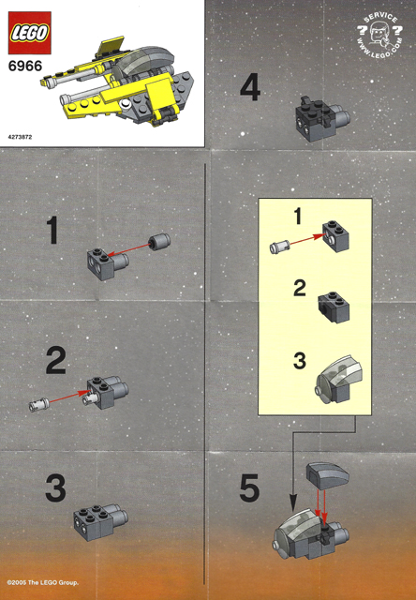 Jedi Starfighter - Mini - Korean Duracell promo package with 8 AA batteries