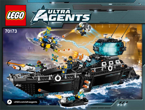 BrickLink - Set 70173-1 : LEGO Ultra Agents Ocean HQ [Ultra Agents