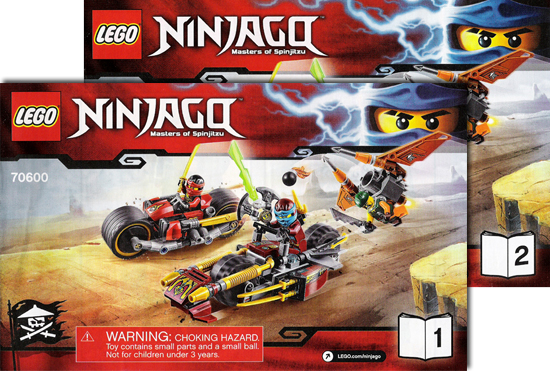 lego ninjago ninja bike chase