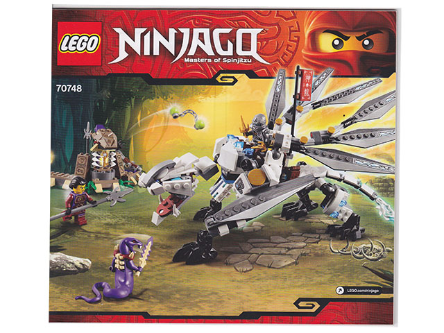 Lego Ninjago STICKER SHEET ONLY for Lego set 70748 X-1 Titanium Dragon New 