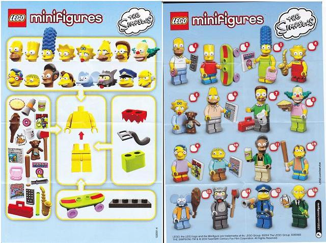 LEGO-Minifigures Série 1 les Simpsons X 1 Tête pour itchey série 1 pièces 