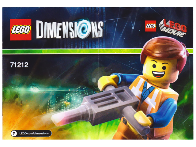 LEGO Dimensions Emmet The Lego Movie Toy Tag Disc Only 