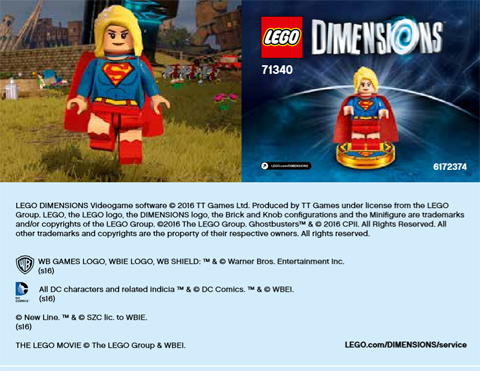 71340 LEGO Dimensions SUPERGIRL LIMITED EDITION 