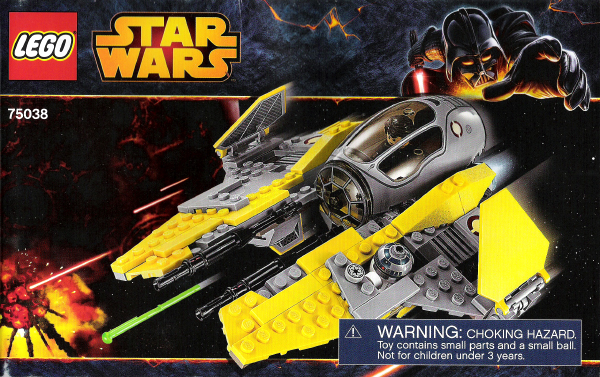 2014 Ersatz Aufkleber/Sticker Set für LEGO Set 75038 Jedi Interceptor 