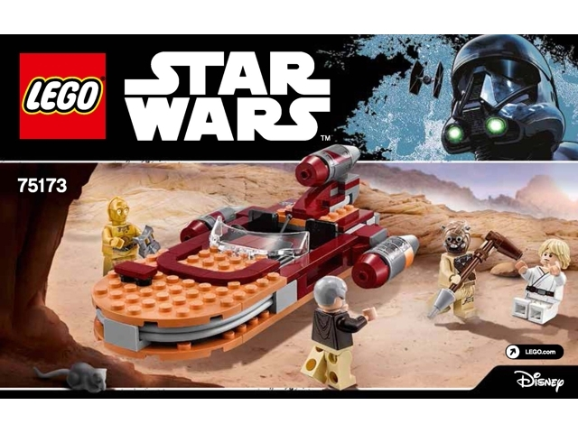 ALLE Minifiguren **VOLLSTÄNDIG** BA LEGO Star Wars 75173 Luke's Landspeeder