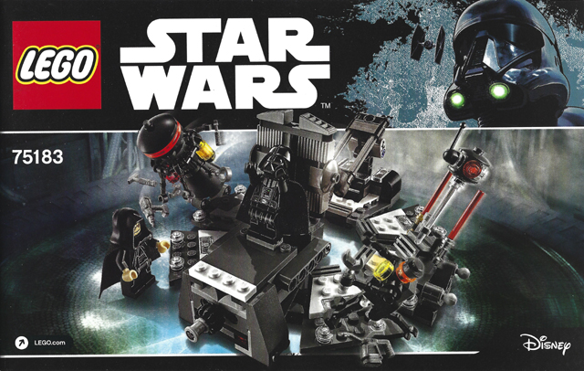 #75183 LEGO Star Wars Darth Vader Transformation set new, no minifigures 