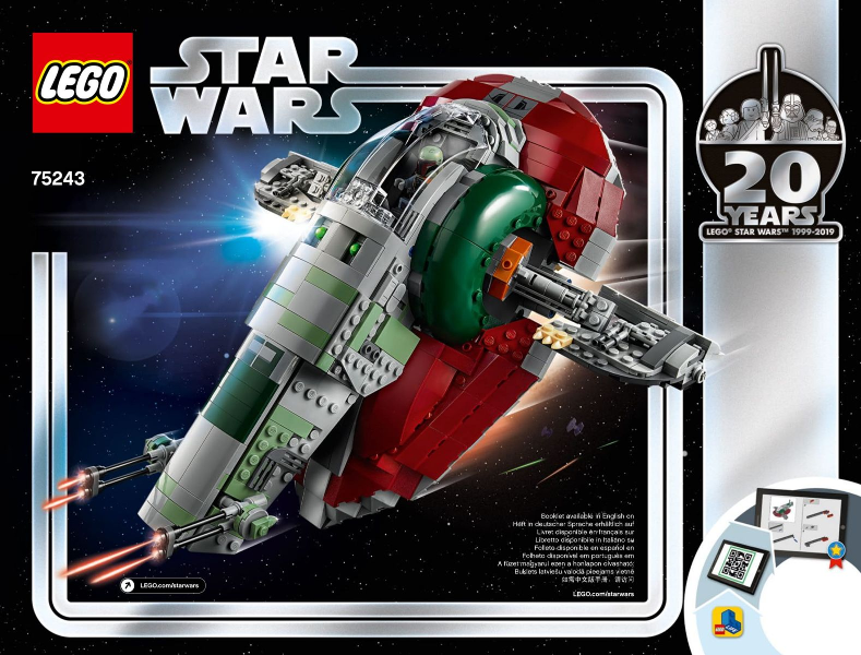 75243 Precintado LEGOStar Wars Esclavo I Edición 20 aniversario 