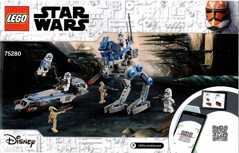 Bricklink Set 75280 1 Lego 501st Legion Clone Troopers Star Wars Star Wars The Clone Wars Bricklink Reference Catalog