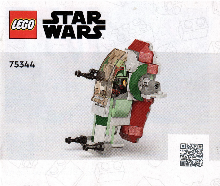 LEGO® Star Wars 75344 Le Vaisseau de Boba Fett Microfighter, Véhicule avec  Figurines, Le Mandalorien blanc - Lego
