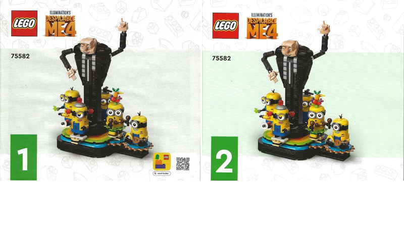 Brick-Built Gru and Minions
