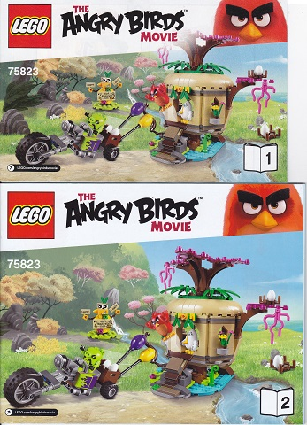 100% LEGO Sticker Set 75823 Angry Birds New 