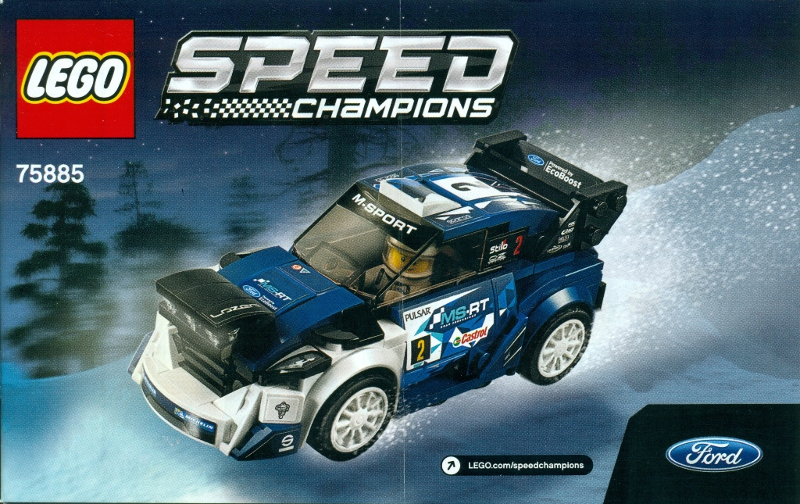 STICKER SET FREE P&P 75885 LEGO Speed Champions Ford Fiesta M-Sport WRC 