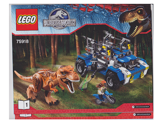 LEGO Jurassic World T. Rex Tracker 75918 Building Kit (Multicolor