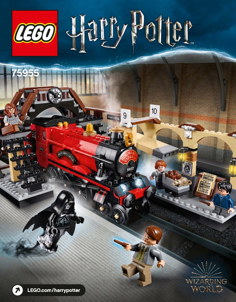 Conjunto de Trem Expresso Harry Potter Hogwarts 75955 801 Faixas