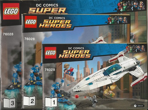 Javelin Spaceship ONLY BOX NO MINI FIGS LEGO 76028 Darkseid Invasion