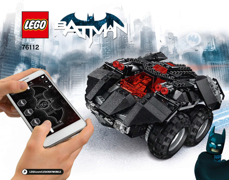 App-Controlled Batmobile : 76112-1 | BrickLink