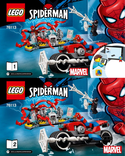 BrickLink - Set 76113-1 : LEGO Spider-Man Bike Rescue [Super 