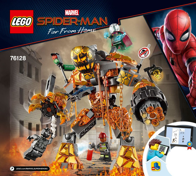 NEW 2019 LEGO--MARVEL SPIDERMAN FAR FROM HOME--MOLTEN MAN BATTLE SET 76128 