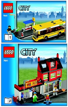 Lego City 7641 City Corner-Bus Stadt mit 5 Minifiguren-versiegelt Nagelneu