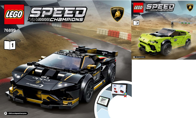 LEGO Lamborghini Urus ST-X & Lamborghini Hura Speed Champions 76899 for sale online 