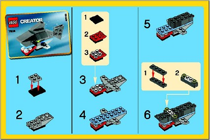 Small polybag set. LEGO Creator Shark Set 7805 