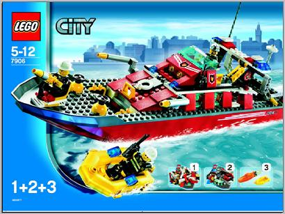 lego fire boat 7906