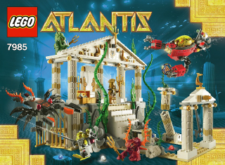 ATLANTIS STICKER SHEET City of Atlantis LEGO 7985 