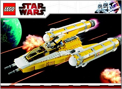 Custom stickers for Y-wing Starfighter Lego 8037 10240 etc toys Ywing models 