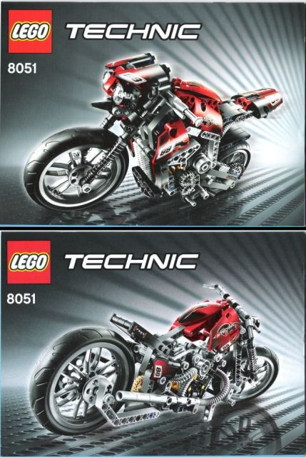 2010 Autocollant/Sticker Ersatzset LEGO Set 8051 Motorbike 